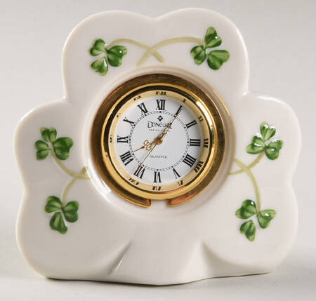 Shamrock (Embossed) Small Desk Clock