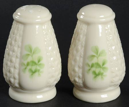 Shamrock (Embossed) Salt & Pepper Set
