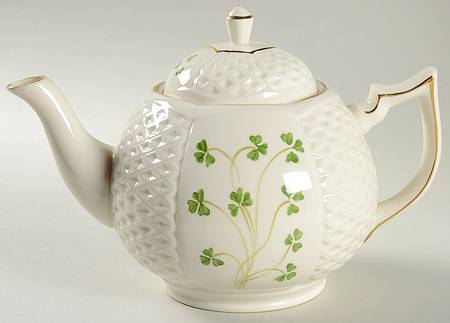 Shamrock (Embossed) Teapot & Lid