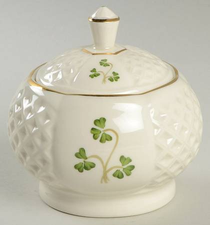 Shamrock (Embossed) Sugar Bowl & Lid