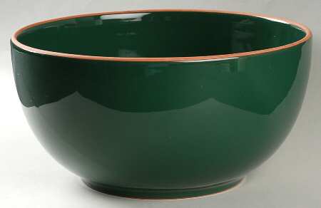 Villa Green 10" Large Salad Serving Bowl