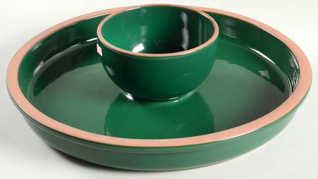 Villa Green (2 Piece) Chip & Dip Set