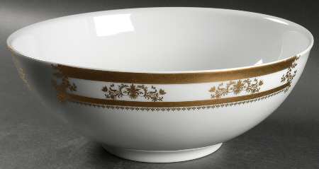 Orsay White 11" Large Salad Serving Bowl
