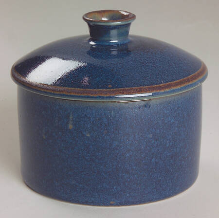 Sapphire Sugar Bowl & Lid