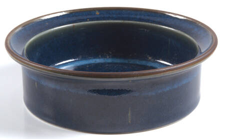 Sapphire Rim Soup Bowl
