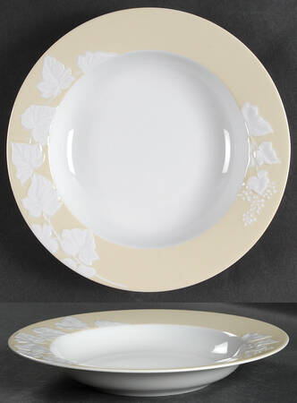 Promenade Tan (Ivoire) Rim Soup Bowl
