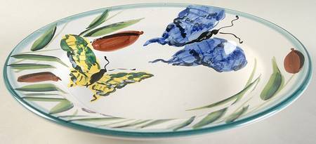 Farfalle Large Rim Soup Bowl