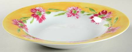 Histoire De Fleurs Rim Soup Bowl