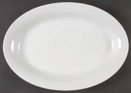 Tjorn White 14" Oval Serving Platter