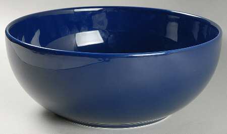 Bisserup Blue (Made In Portugal) 10" Large Salad Serving Bowl