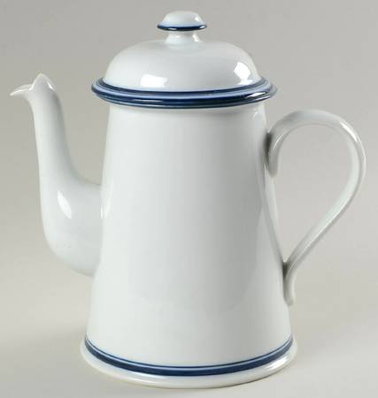 Christianshavn Blue Coffee Pot & Lid