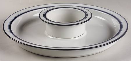 Christianshavn Blue Chip and Dip Set (Uses Fruit Bowl)