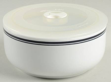 Christianshavn Blue 5" Storage Bowl Ceramic with Plastic Lid