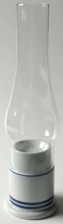 Christianshavn Blue Hurricane Lamp & Globe