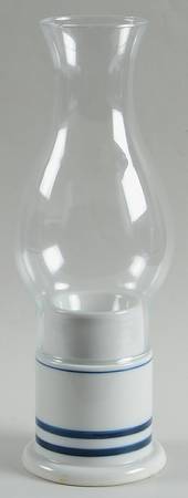 Christianshavn Blue Hurricane Lamp & Globe