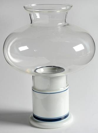 Christianshavn Blue Hurricane Lamp & Globe