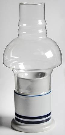 Christianshavn Blue Hurricane Lamp & Globe