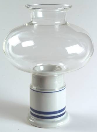 Christianshavn Blue Hurricane Lamp & Globe