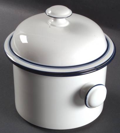 Christianshavn Blue 2 Qt Round Covered Casserole
