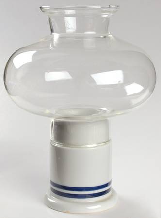 Christianshavn Blue Hurricane Lamp & Globe