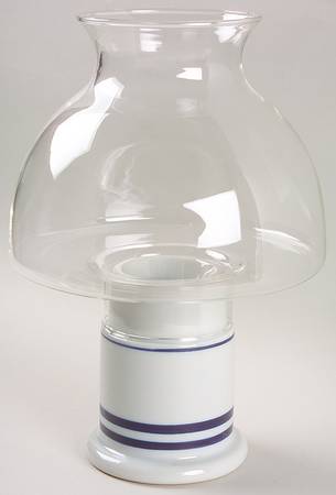 Christianshavn Blue Hurricane Lamp & Globe