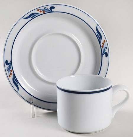 Flat Cup & Saucer Set
