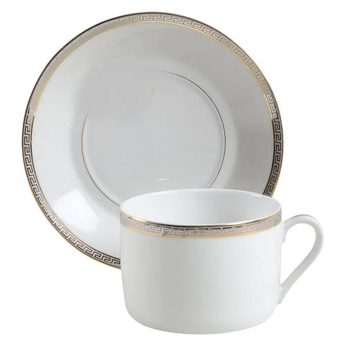 Athos Gold and Platinum Breakfast Cup & Saucer Set
