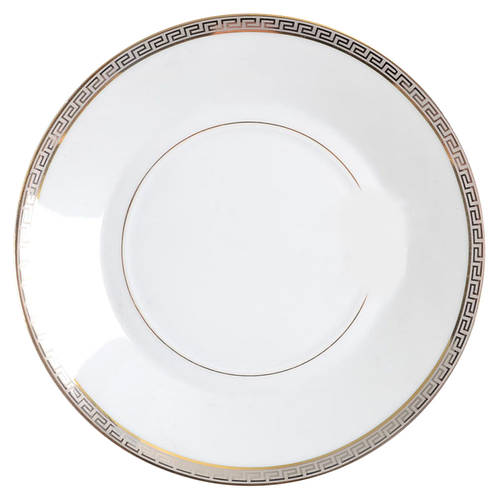 Athos Gold and Platinum Saucer for Breakfast Cup