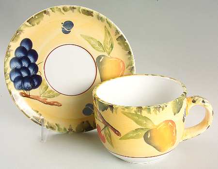 Fall Harvest Jumbo Cup & Saucer Set