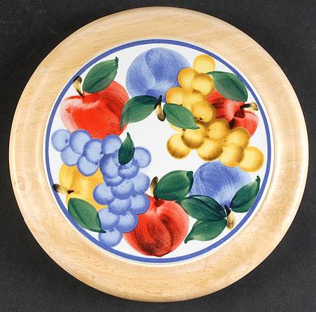 Tuscany Collection Round Wood Trivet