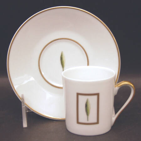 Toscane Et Jardins de Florence Flat Demitasse Cup & Saucer Set