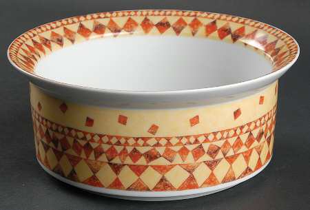 Parallel Diamond 7" Round Vegetable Bowl