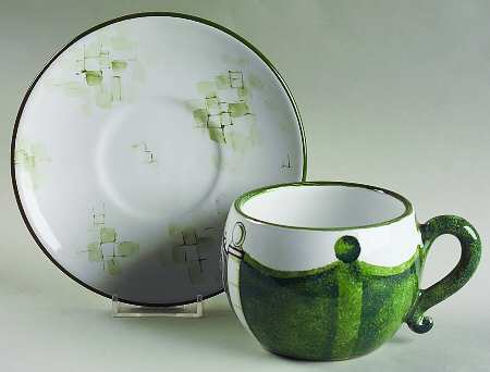 Cancello Flat Cup & Saucer Set