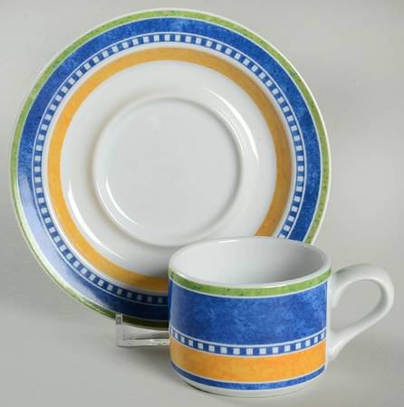 Kobenhavn Flat Demitasse Cup & Saucer Set