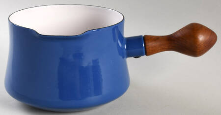 Kobenstyle Blue 1.5 Qt Metal Covered Saucepan No Lid