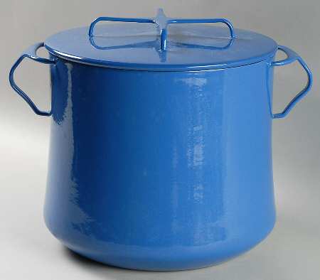 Kobenstyle Blue 8 Quart Metal Stockpot & Metal Lid