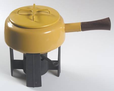 Kobenstyle Yellow (Sungold) Metal Fondue & Warmer Stand