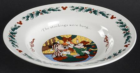 Twas The Night Before Christmas Large Rim Soup Bowl