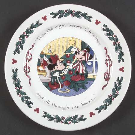Twas The Night Before Christmas Salad Plate