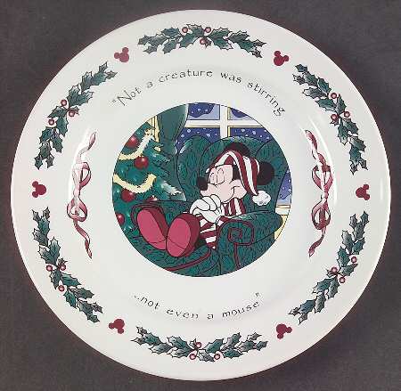 Twas The Night Before Christmas Salad Plate