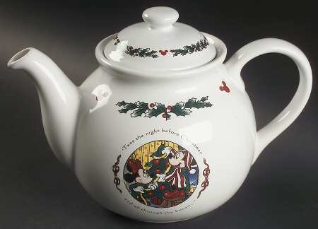 Twas The Night Before Christmas Teapot & Lid