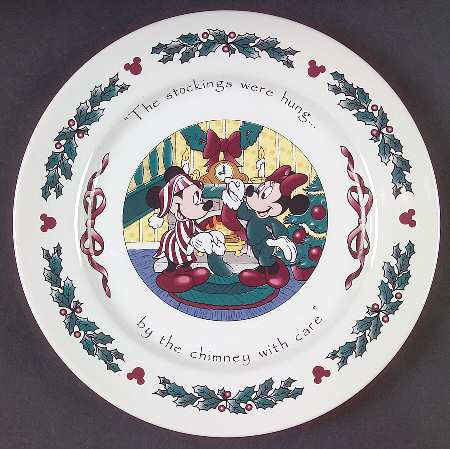 Twas The Night Before Christmas Salad Plate