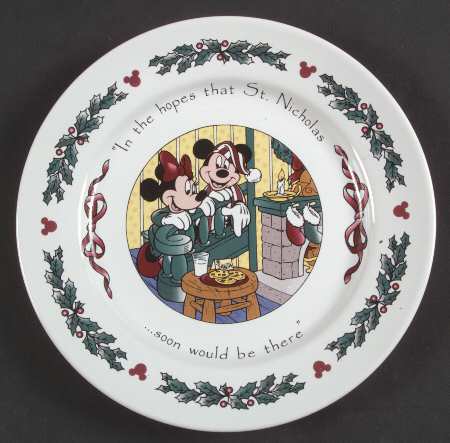 Twas The Night Before Christmas Salad Plate