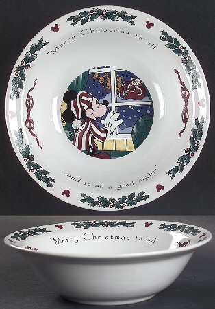 Twas The Night Before Christmas Rim Cereal Bowl