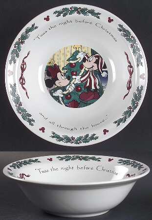 Twas The Night Before Christmas Rim Cereal Bowl