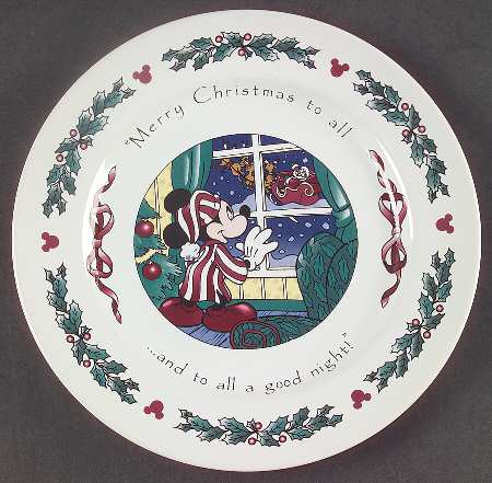 Twas The Night Before Christmas Salad Plate