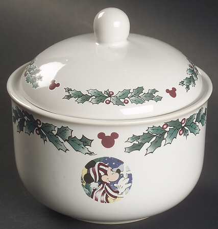 Twas The Night Before Christmas Sugar Bowl & Lid