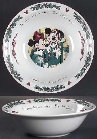 Twas The Night Before Christmas Rim Cereal Bowl