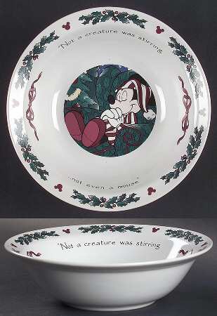Twas The Night Before Christmas Rim Cereal Bowl
