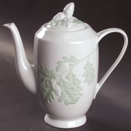 Promenade Green Coffee Pot & Lid